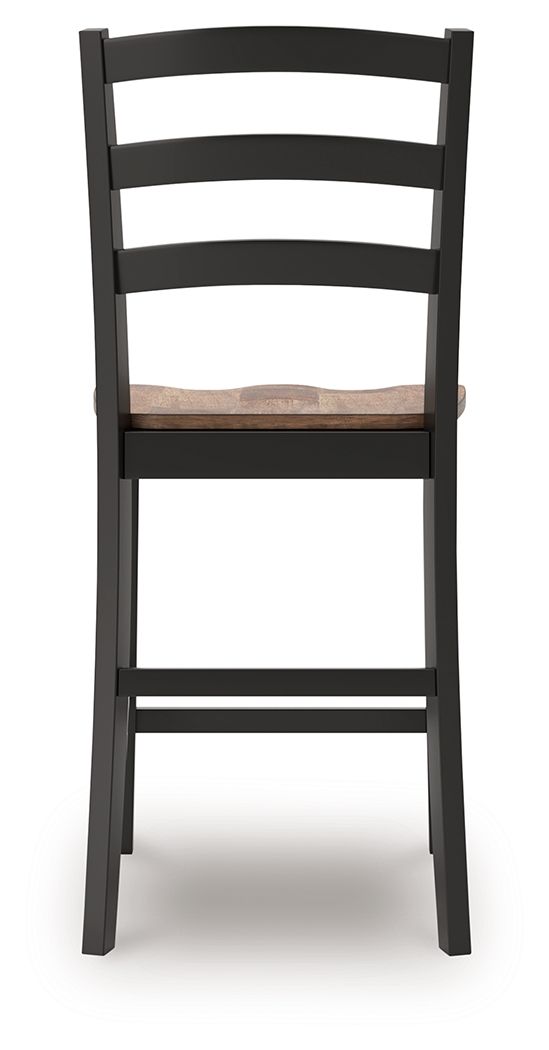 Wildenauer - Brown   Black - Barstool (Set of 2) For Sale