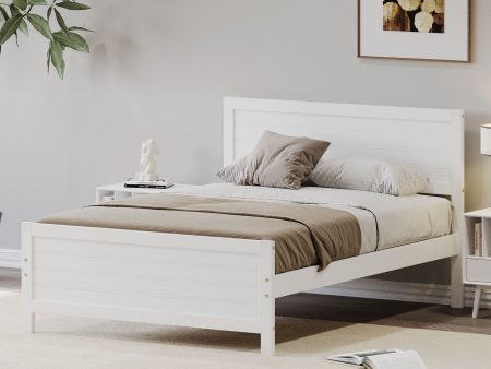 Wood Platform Bed Frame With Headboard, Mattress Foundation With Wood Slat Support, No Box Spring Needed For Discount