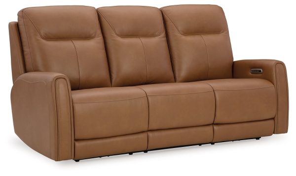 Tryanny - Butterscotch - Power Reclining Sofa With Adj Headrest For Cheap