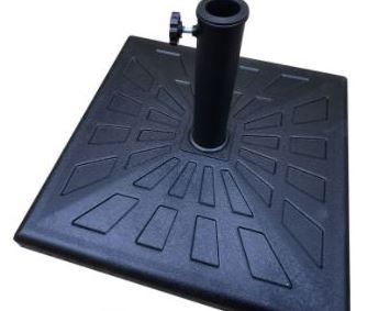 42 Pound Square Resin Umbrella Base - Black Online Sale