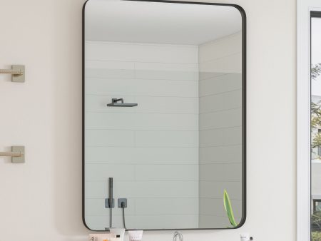 Wall Mirror Rectangular Mirror Metal Framed Mirror Vanity Mirror Dressing Mirror, For Bathroom, Living Room, Bedroom Supply