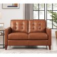 Aiden - Leather Loveseat Online Sale