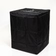 Wicker Fire Pit Column With Glass Wind Guard - Dark Brown Hot on Sale