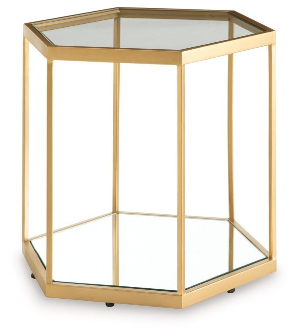 Veerwick - Gold Finish - Accent Cocktail Table on Sale