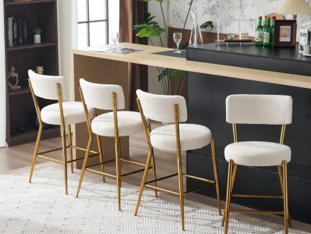 Modern Teddy Fabric Upholstered Bar Stools Online