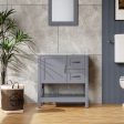 Bathroom Vanity With Mirror And Top Only - Gray Supply