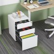 3 Drawer Mobile File Cabinet With Lock Steel File Cabinet For Legal   Letter   A4   F4 Size, Home   Office Design Online Hot Sale