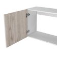 Wall Cabinet Two Doors, Two Internal Shelves - White   Light Gray Online Hot Sale