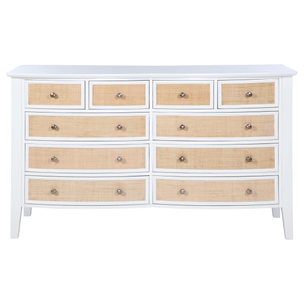 Bexhill - 10-Drawer Dresser Cabinet - White Sale