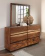 Winslow - 6-Drawer Dresser With Mirror - Smokey Walnut For Discount