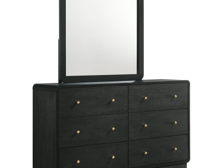 Cavelle - 6-Drawer Dresser And Mirror - Black For Discount