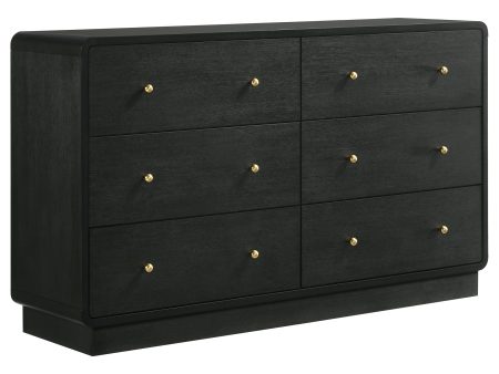 Cavelle - 6-Drawer Dresser Cabinet - Black For Discount